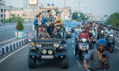 Vizag shower flowers on Major Team....
