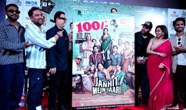 Janhit Mein Jaari makers announce Rs.100 ticket on release day at Delhi press conference !