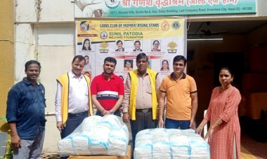 लायंस क्लब ऑफ मुंबई राइजिंग स्टार्स द्वारा हजारों विद्यार्थियों की मदद व वृद्धों के लिए सेवा कार्य