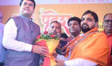 सैकड़ों समर्थकों के साथ कृष्णाचार्य महाराज ने किया भाजपा में प्रवेश