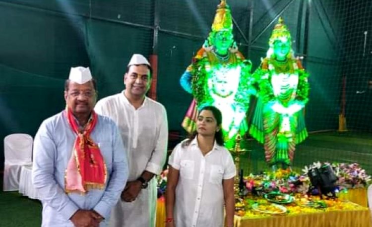 आषाढ़ी एकादशी पर पारितोषिक वितरण समारोह में पहुंचे सांसद श्री गोपाल शेट्टी