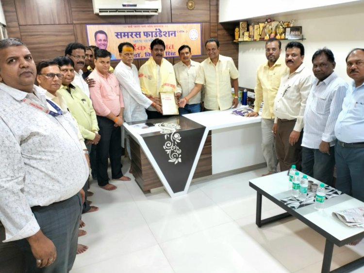 समरस फाउंडेशन ने नवनियुक्त प्रवक्ता श्यामजीत यादव को किया सम्मानित 