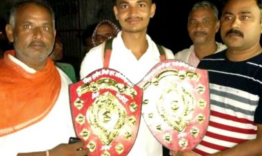 फौजी के बेटे उज्जवल सिंह ने दौड़ और लंबी कूद में किया करहिया का नाम उज्जवल