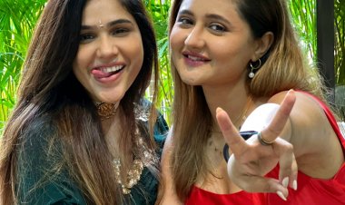 Mrunal Jain celebrates Rakhi with her actor-sister Rashami Desai !