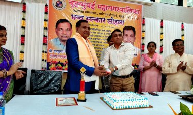 मनपा स्वास्थ्य विभाग के निरीक्षक राजकुमार आर. मौर्य का भव्य सम्मान समारोह