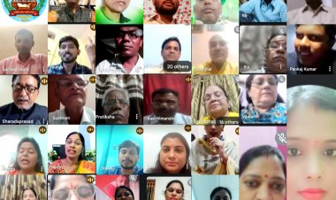 नवकुंभ साहित्य सेवा संस्थान ने हिंदी दिवस पर आयोजित किया कवि- सम्मेलन