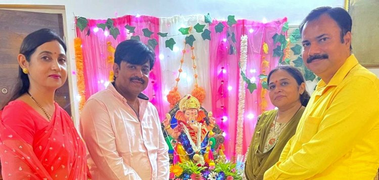 JAI GANESH : भाजपा नेता उदयप्रताप सिंह  के निवास पर खुशियों के उत्सव का श्री गणेश