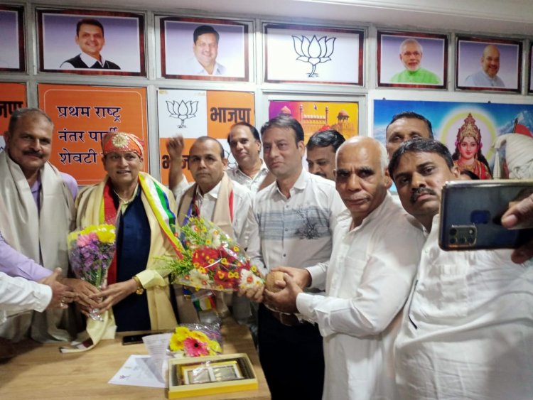 उदयपुर के सांसद अर्जुनलाल मीणा का मुंबई में हुआ भव्य स्वागत