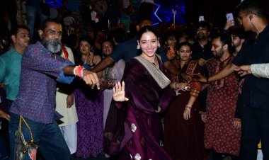 After the success of Babli Bouncer, *Tamannaah Bhatia and Madhur Bhandarkar* celebrate the festival of Navratri