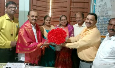 मनपा माध्यमिक स्कूल में विलास घेरडे एवं शोभा जगताप बनाए गए प्रिंसिपल