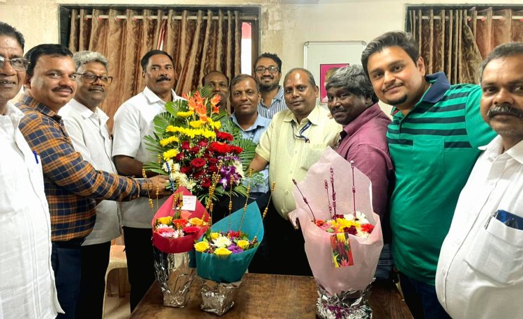 एमएमयू के नवनियुक्त अध्यक्ष अशोक जाधव का किया गया अभिनंदन