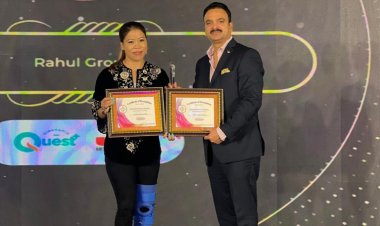 मैरी कॉम के हाथों राहुल एजुकेशन को मिला टाइम्स एजुकेशन आइकॉन अवार्ड