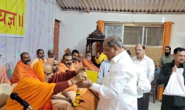 आनंदवन सत्संग मंडल आयोजित त्रिदवसीय प्रवचनसार ज्ञानयज्ञ में पहुंचे सांसद श्री गोपाल शेट्टी