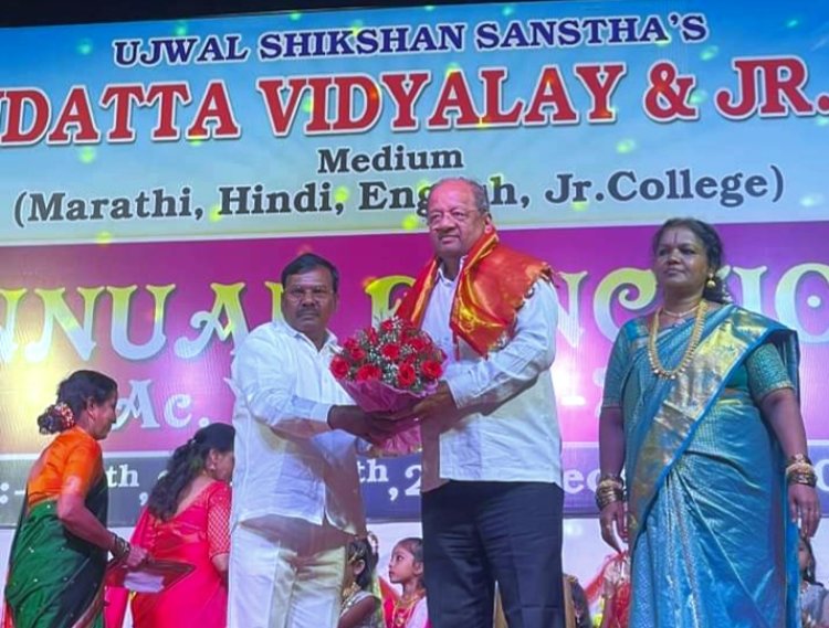 अनुदत्त विद्यालय एवम् ज्यूनियर कॉलेज के वार्षिकोत्सव में शामिल हुए सांसद श्री गोपाल शेट्टी