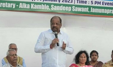 सांसद श्री गोपाल शेट्टी द्वारा मालाड में फुटबाल मैदान का भूमि पूजन ....