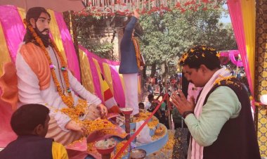 संत रविदास जयंती के अवसर पर  आयोजित कार्यक्रम में विधायक रमेशचंद्र मिश्र ने की शिरकत