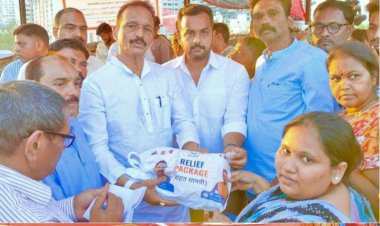 कांग्रेस नेता अवनीश तीर्थराज सिंह ने की मालाड के अग्निकांड में पीड़ित परिवारों की मदद