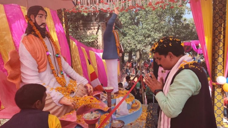 संत रविदास जयंती के अवसर पर  आयोजित कार्यक्रम में विधायक रमेशचंद्र मिश्र ने की शिरकत