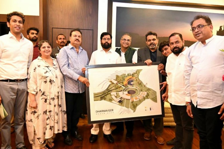 मुख्यमंत्री श्री एकनाथ शिंदे द्वारा "द धर्मवीर मीडिया सिटी" का अनावरण...