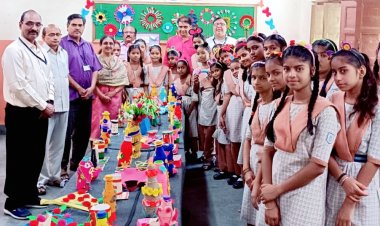 कस्तूरबा हिंदी शाळा में कार्यानुभव की शानदार प्रदर्शनी का आयोजन हुआ ....