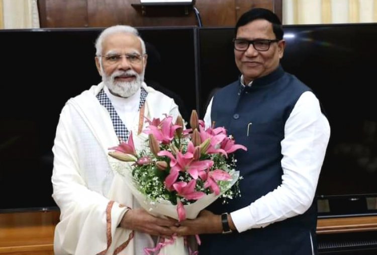 भाजपा प्रदेश उपाध्यक्ष श्री कृपाशंकर सिंह की देश के यशस्वी प्रधानमंत्री श्री नरेंद्र मोदी से सदीक्षा भेंट