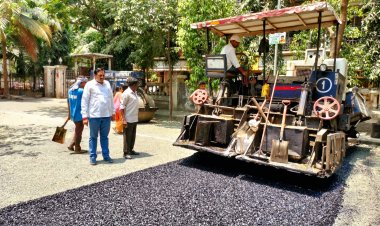 भाजपा के प्रयासों से शांतिनगर में नई सड़क का निर्माण कार्य प्रगति पर !