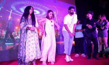 नुसरत भरूचा और साईं श्रीनिवास बेल्लमकोंडा की फिल्म "छत्रपति" का पटना में प्रमोशन