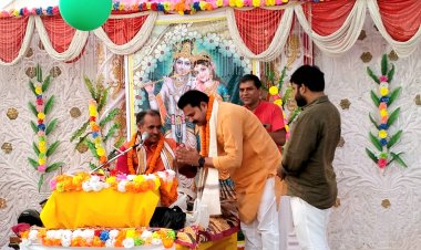 जौनपुर के बदलापुर में श्रीमद् भागवत कथा का भव्य और दिव्य आयोजन