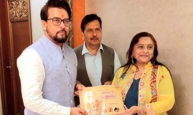 डॉ. मंजू लोढ़ा लिखित पुस्तक "भारत भाग्य निर्माता, अनकही कहानियां" की केंद्रीय मंत्री अनुराग ठाकुर ने की सराहना