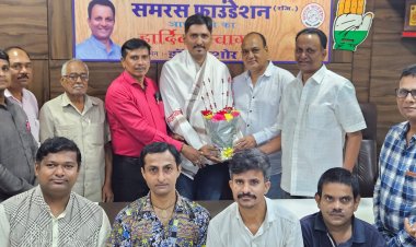 कांग्रेस के नव नियुक्त ओबीसी जिलाध्यक्ष एड. प्रशांत परदेसी हुए सम्मानित