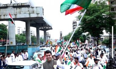 77 वां स्वतंत्रता दिवस : मीरा भायंदर में बीजेपी की तिरंगा यात्रा और बाइक रैली