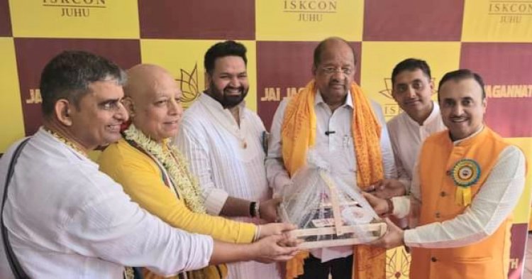 इस्कॉन, जुहू आयोजित भगवान श्री जगन्नाथ की भव्य रथ यात्रा में शामिल हुए सांसद गोपाल शेट्टी