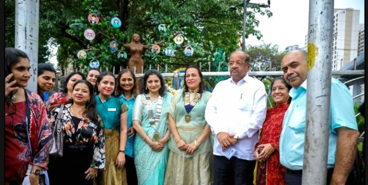 सांसद गोपाल शेट्टी ने किया इनरव्हील क्लब ऑफ बोरीवली (लेडीज एनजीओ) द्वारा निर्मित 'द ट्री ऑफ एंपावरमेंट ऑन ट्रैफिक आईलैंड' का लोकार्पण