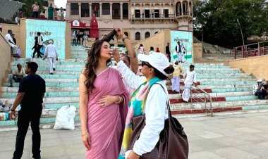 Bollywood To Banaras : "टटलूबाज़" के लिए नरगिस फाखरी के वाराणसी एडवेंचर की खास झलक ...