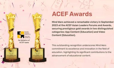 ACEF Awards : शिक्षा के क्षेत्र में उत्कृष्ट योगदान के लिए ‘माइंड वॉर्स’ को मिला दो पुरस्कार !