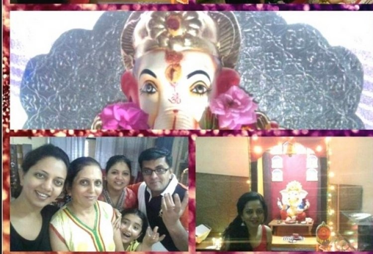 &TV  सितारों के घर हुआ गणपति बप्पा का आगमन