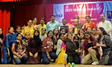 युवा महोत्सव में श्री एम.डी. शाह महिला कॉलेज ने प्राप्त की चैंपियन ट्रॉफी ....