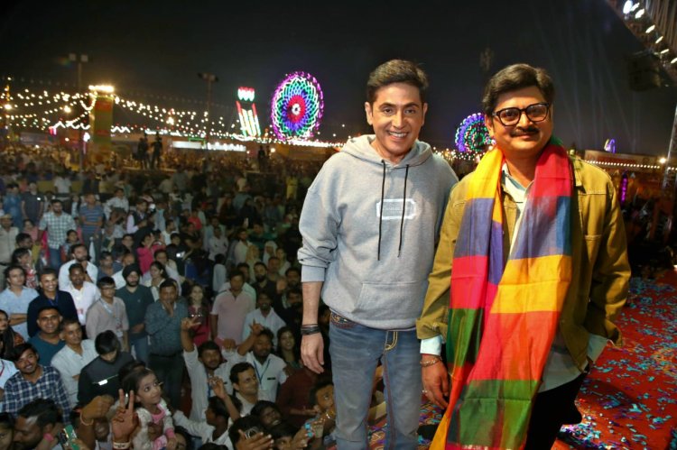 &TV के शो ‘भाबीजी घर पर हैं‘ के आसिफ शेख और रोहिताश्व गौड़ पहुंचे नई दिल्ली के लाल किला की मशहूर रामलीला में