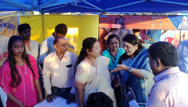 विकसित भारत संकल्प अभियान अंतर्गत विशाल शिविर का विधायक मनीषाताई चौधरी ने किया उद्घाटन ....