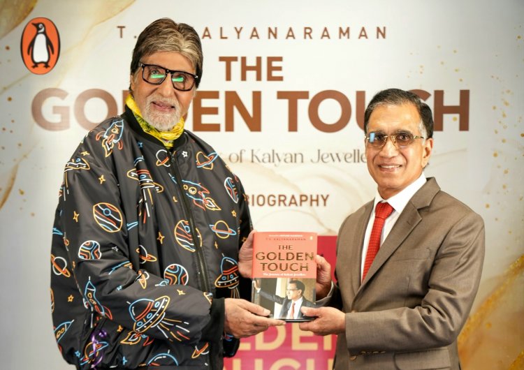 Bollywood megastar and Kalyan Jewellers’ brand ambassador Amitabh Bachchan unveils Mr. T S Kalyanaraman’s autobiography ‘The Golden Touch’