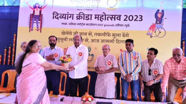 स्नेहज्योत दिव्यांग प्रतिष्ठान द्वारा आयोजित दिव्यांग क्रीड़ा महोत्सव का साँसद गोपाल शेट्टी ने किया उद्घाटन