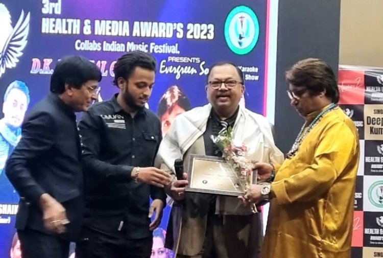 हेल्थ एंड म्यूजिक एवार्ड 2023  से सम्मानित हुए डॉक्टर निमेष मेहता
