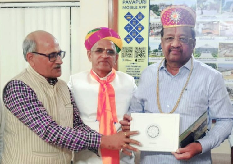 सांसद गोपाल शेट्टी ने पावापुरी और जीव मैत्री धाम का किया दौरा