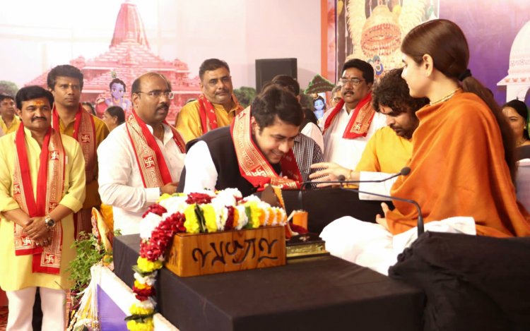 देवी चित्रलेखा की भायंदर में चल रही भागवत कथा का भव्य समापन