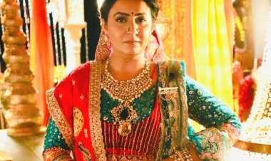 Bhakti Rathod Shines in 40kg Lehenga as Kesar Baa, Embracing the Weight of Character with Grace...