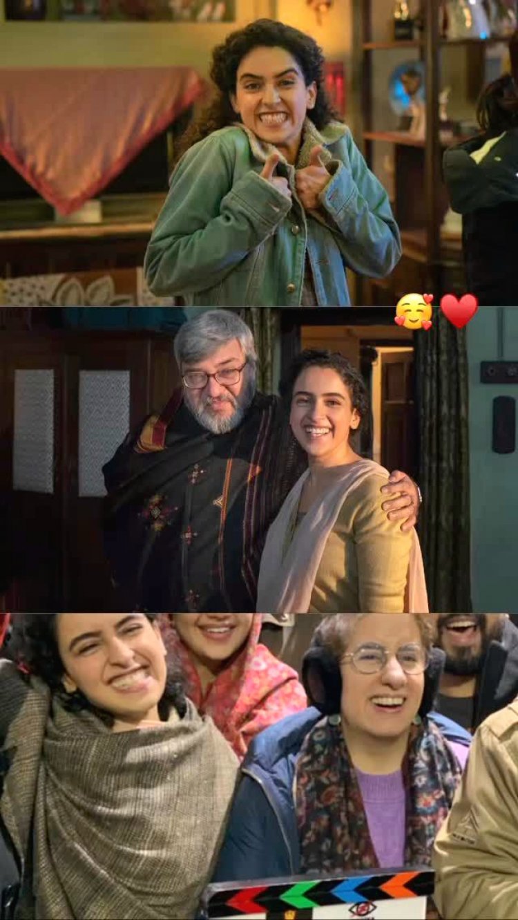 फ़िल्म "पगलैट" के 3 साल हुए पूरे, एक्ट्रेस सान्या मल्होत्रा ने बीटीएस तस्वीरें कीं साझा