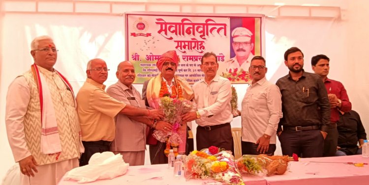 RPF सहायक उप-निरीक्षक ओमप्रकाश पांडेय का सेवानिवृत्ति समारोह सम्पन्न