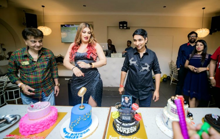 सेलिब्रिटी फैशन डिजायनर सुरेश गणेशा और एक्ट्रेस जसलीन मथारू का ज्वाइंट बर्थ-डे सेलिब्रेशन !