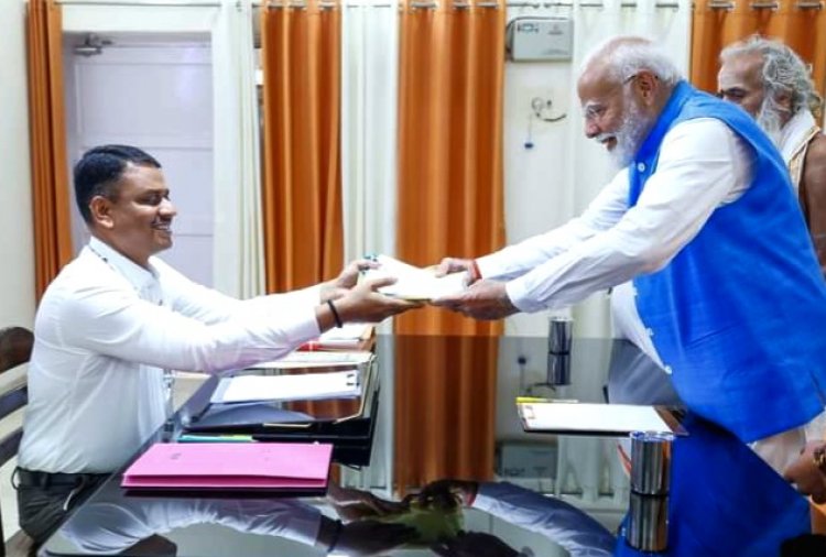 PM Narendra Modi ने वाराणसी लोकसभा निर्वाचन क्षेत्र से भाजपा उम्मीदवार के रूप में नामांकन किया दाखिल