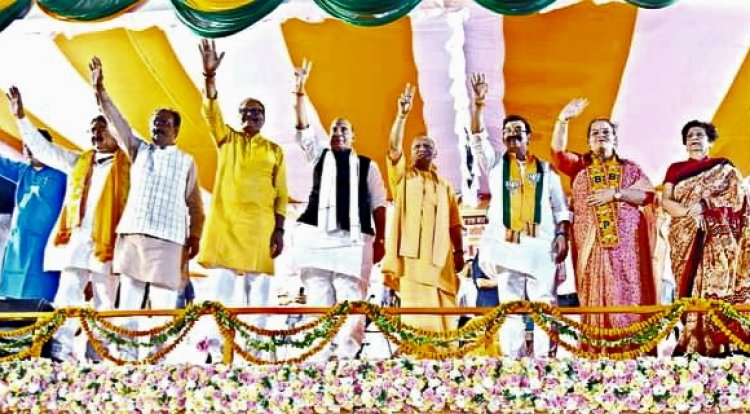 CM योगी आदित्यनाथ ने लखनऊ में विशाल जनसभा को किया संबोधित